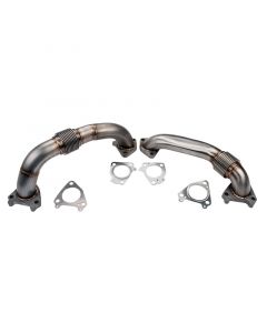 Wehrli 01-04 Chevrolet 6.6L Duramax LB7 2in Stainless Up Pipe Kit w/Gaskets - Single Turbo buy in USA