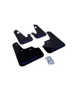 Rally Armor 07-17 Mitsubishi Lancer Black UR Mud Flap w/ Blue Logo buy in USA