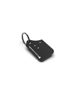 Rally Armor Mini UR Mud Flap Keychain - Black w/ White Logo buy in USA