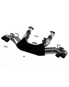 Borla 2020 Chevrolet Corvette C8 6.2 ATAK 3in Exhaust System Dual Round Rolled A/C Black Chrome Tips buy in USA