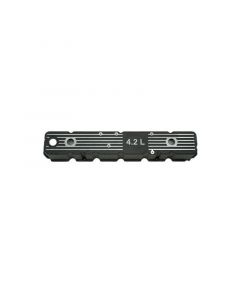 Omix Blk Alum Valve Cover 4.2L Logo 80-91 Jeep Models buy in USA