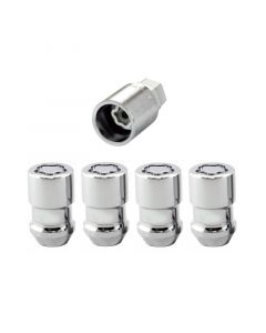 McGard Wheel Lock Nut Set - 4pk. (Cone Seat) M12X1.5 / 19mm & 21mm Dual Hex / 1.46in. L - Chrome buy in USA