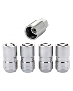 McGard Wheel Lock Nut Set - 4pk. (Cone Seat) M14X1.5 / 21mm & 22mm Dual Hex / 1.639in. L - Chrome buy in USA