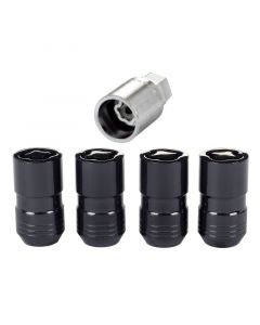 McGard Wheel Lock Nut Set - 4pk. (Cone Seat) M14X1.5 / 21mm & 22mm Dual Hex / 1.639in. L - Black buy in USA