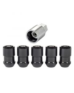 McGard Wheel Lock Nut Set - 5pk. (Cone Seat) 1/2-20 / 3/4 &13/16 Dual Hex / 1.46in. Length - Black buy in USA