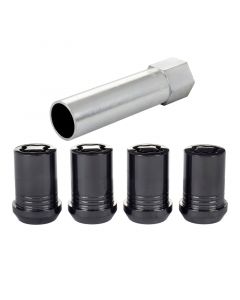 McGard Wheel Lock Nut Set - 4pk. (Tuner / Cone Seat) M12X1.25 / 13/16 Hex / 1.24in. Length - Black buy in USA