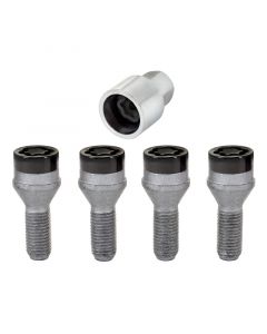 McGard Wheel Lock Bolt Set - 4pk. (Cone Seat) M12X1.5 / 17mm Hex / 25.5mm Shank Length - Black buy in USA