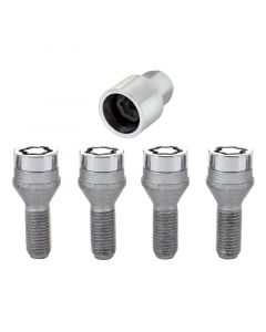 McGard Wheel Lock Bolt Set - 4pk. (Cone Seat) M12X1.5 / 17mm Hex / 25.5mm Shank Length - Chrome buy in USA