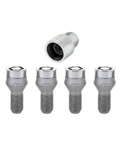 McGard Wheel Lock Bolt Set - 4pk. (Cone Seat) M12X1.25 / 17mm Hex / 22.0mm Shank Length - Chrome buy in USA