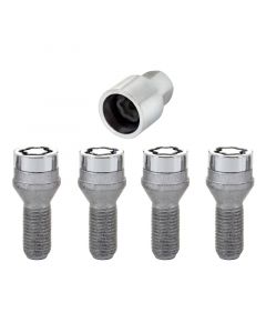 McGard Wheel Lock Bolt Set - 4pk. (Cone Seat) M14X1.25 / 17mm Hex / 27.3mm Shank Length - Chrome buy in USA