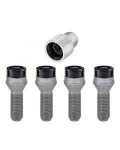 McGard Wheel Lock Bolt Set - 4pk. (Cone Seat) M14X1.5 / 17mm Hex / 31.0mm Shank Length - Black buy in USA