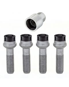 McGard Wheel Lock Bolt Set - 4pk. (Radius Seat) M14X1.5 / 17mm Hex / 45.0mm Shank Length - Black buy in USA