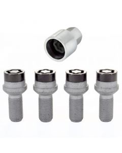 McGard Wheel Lock Bolt Set - 4pk. (Radius Seat) M14X1.5 / 17mm Hex / 26.7mm Shank Length - Black buy in USA