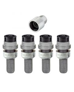 McGard Wheel Lock Bolt Set - 4pk. (Radius Seat) M14X1.5 / 17mm Hex / 28.2mm Shank Length - Black buy in USA