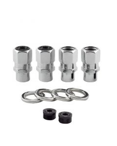 McGard Hex Lug Nut (Drag Racing Short Shank) 1/2-20 / 13/16 Hex / 1.6in. Length (4-Pack) - Chrome buy in USA