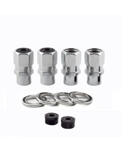 McGard Hex Lug Nut (Drag Racing Short Shank) M12X1.5 / 13/16 Hex / 1.6in. Length (4-Pack) - Chrome buy in USA