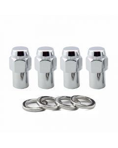 McGard Hex Lug Nut (Reg. Shank - .746in.) 1/2-20 / 13/16 Hex / 1.65in. Length (4-Pack) - Chrome buy in USA