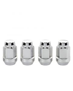 McGard Hex Lug Nut (Cone Seat Bulge Style) M14X1.5 / 22mm Hex / 1.635in. Length (4-Pack) - Chrome buy in USA