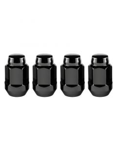 McGard Hex Lug Nut (Cone Seat Bulge Style) M14X1.5 / 22mm Hex / 1.635in. Length (4-Pack) - Black buy in USA