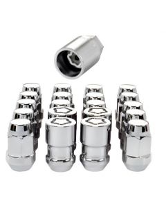 McGard 5 Lug Hex Install Kit w/Locks (Cone Seat Nut / Bulge) M12X1.5 / 3/4 Hex / 1.45in L - Chrome buy in USA