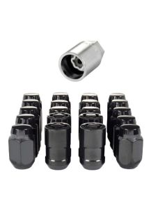 McGard 5 Lug Hex Install Kit w/Locks (Cone Seat Nut) M12X1.5 / 13/16 Hex / 1.5in. Length - Black buy in USA