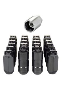 McGard 6 Lug Hex Install Kit w/Locks (Cone Seat Nut) M14X1.5 / 13/16 Hex / 1.945in. Length - Black buy in USA