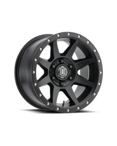 ICON Rebound 17x8.5 6x5.5 25mm Offset 5.75in BS 95.1mm Bore Satin Black Wheel buy in USA