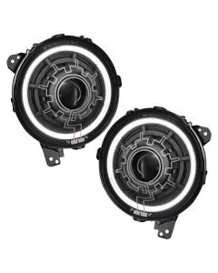 Oracle Lighting 18-22 Jeep Wrangler JL / 20-22 Jeep Gladiator JT Oculus Bi-LED Projector Headlights buy in USA