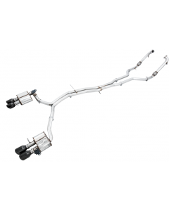 AWE Tuning Audi B9 S4 SwitchPath Exhaust - Non-Resonated (Black 102mm Tips) buy in USA