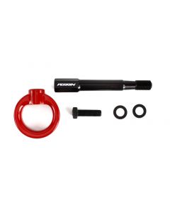 Perrin 08-14 Subaru WRX/STI Hatchback Tow Hook Kit (Rear) - Red buy in USA