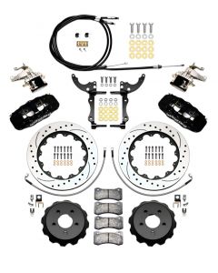 Wilwood AERO4 / MC4 Rear Kit 14.00 Drilled 2015-Up Mustang w/Lines & Cables buy in USA