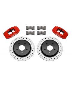 Wilwood DPC56 Rear Caliper & Rotor Kit Red Corvette All C5 / Base C6 1997-2013 buy in USA