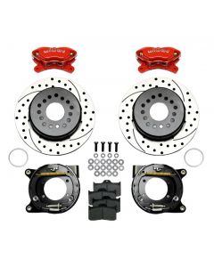 Wilwood Forged Dynalite P/S P-B Kit Drilled-Red Chevy 12 Bolt w/ C-Clips buy in USA