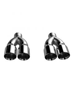 QTP 15-18 Dodge Challenger 6.2L/6.4L 304SS Screamer Exhaust 3in Quad Tip Adapter buy in USA