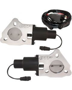 QTP 2.25in Bolt-On QTEC Dual Electric Cutout Valves - Pair buy in USA