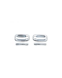 AVS 99-07 Chevy Silverado 1500 (w/o Pass Keyhole) Door Handle Covers (2 Door) 4pc Set - Chrome buy in USA