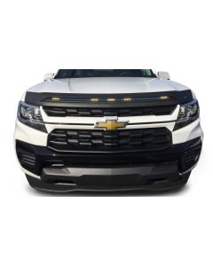 AVS 15-22 Chevy Colorado Aeroskin Low Profile Hood Shield w/ Lights - Black buy in USA