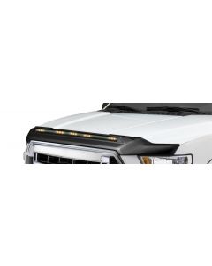 AVS 2016-2018 Chevy Silverado 1500 Aeroskin Low Profile Hood Shield w/ Lights - Black buy in USA