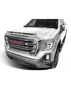 AVS 19-22 GMC Sierra Aeroskin Low Profile Hood Shield w/ Lights - White Frost Tricoat buy in USA