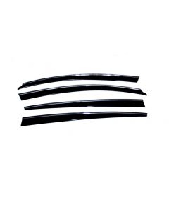 AVS 06-12 Lexus GS300 Ventvisor Low Profile Deflectors 4pc - Smoke w/Chrome Trim buy in USA