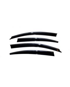 AVS 09-15 Nissan Maxima Ventvisor Low Profile Deflectors 4pc - Smoke w/Chrome Trim buy in USA