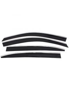 AVS 21-22 Jeep Grand Cherokee Ventvisor Low Profile Deflectors 4pc - Smoke w/Chrome Trim buy in USA