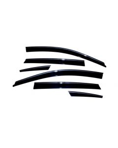 AVS 06-10 Infiniti M45 Ventvisor Low Profile Deflectors 6pc - Smoke w/Chrome Trim buy in USA