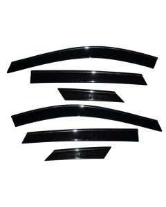 AVS 10-17 Cadillac SRX Ventvisor Low Profile Deflectors 6pc - Smoke w/Chrome Trim buy in USA