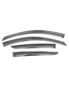 AVS 12-18 Nissan Versa (Excl. Hatch) Ventvisor Outside Mount Window Deflectors 4pc - Smoke buy in USA