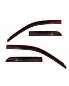 AVS 09-18 Dodge RAM 1500 Quad Cab Ventvisor Low Profile In-Channel Deflectors 4pc - Smoke buy in USA