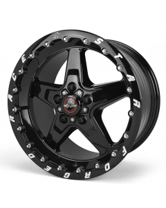 Race Star 92 Drag Star Bracket Racer 17x10.5 5x4.50BC 7.6BS Gloss Black Wheel - Single Bead Lock buy in USA