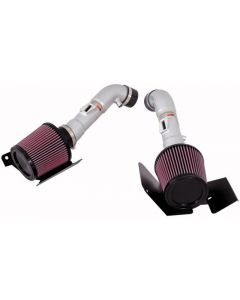 K&N 07-08 350z Dual Silver Typhoon Short Ram Intake buy in USA