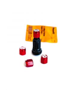 Fifteen52 Valve Stem Cap Set - Red - 4 Pieces buy in USA