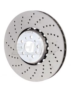 SHW 18-21 BMW M5 4.4L Left Front Cross-Drilled Lightweight Brake Rotor (34117991101) buy in USA